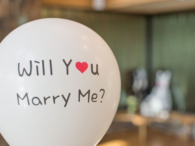 Marriage proposal balloon