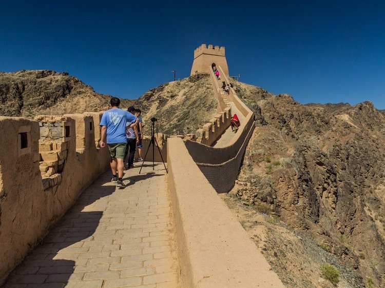 Great Wall in Gansu province