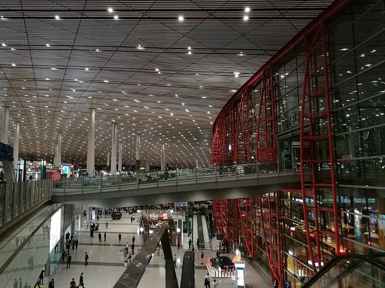 Inside Beijing Capital Airport