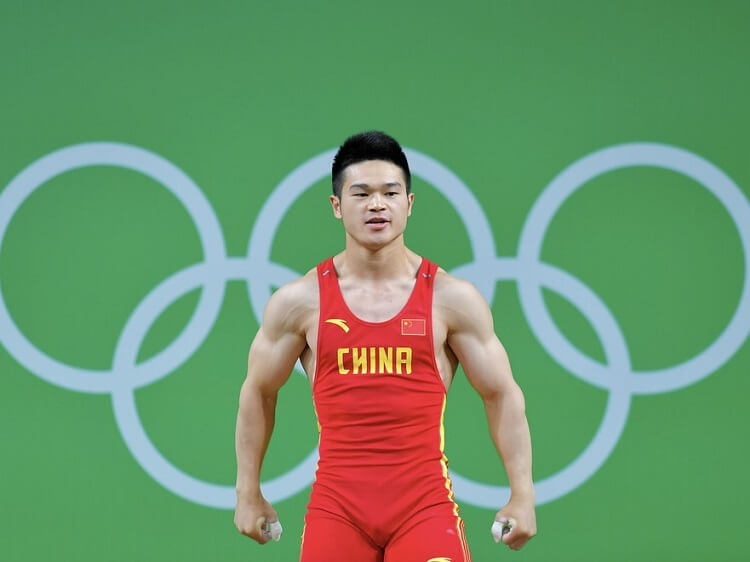 Chinese weightlifter Shi Zhiyoung at Rio Olympics 2016