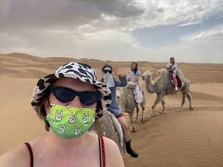 Camel ride in Inner Mongolia
