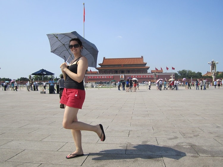 Tourist at the Forbidden City