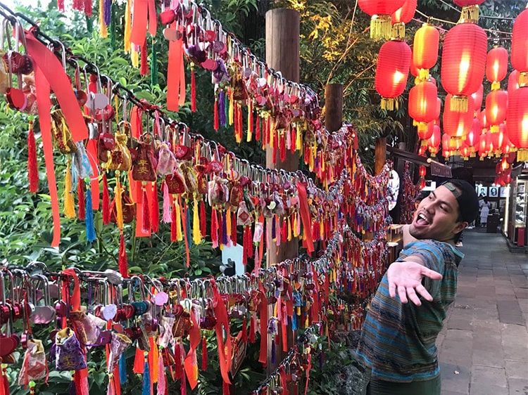 Love locks Chengdu