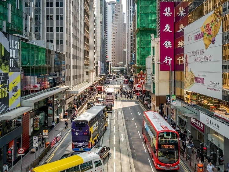 Hong Kong busy street