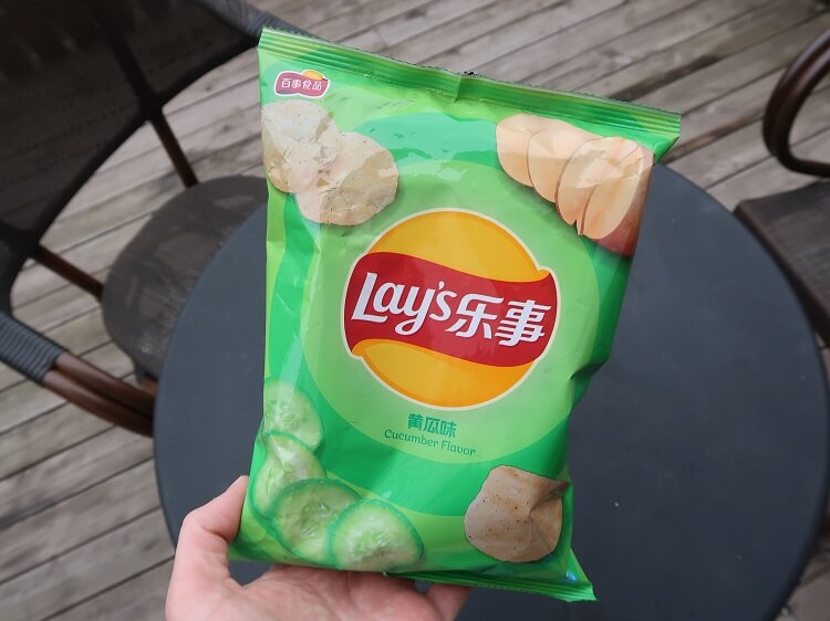 chinese lays cucumber flavor